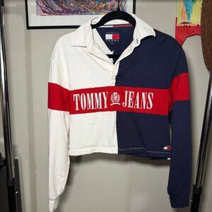 Vintage 90s Tommy Hilfiger Cropped Long Sleeve